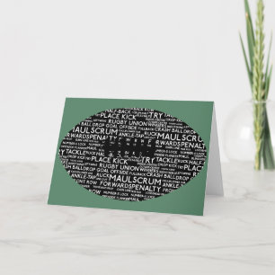 Rugby Union Gifts Holiday Card