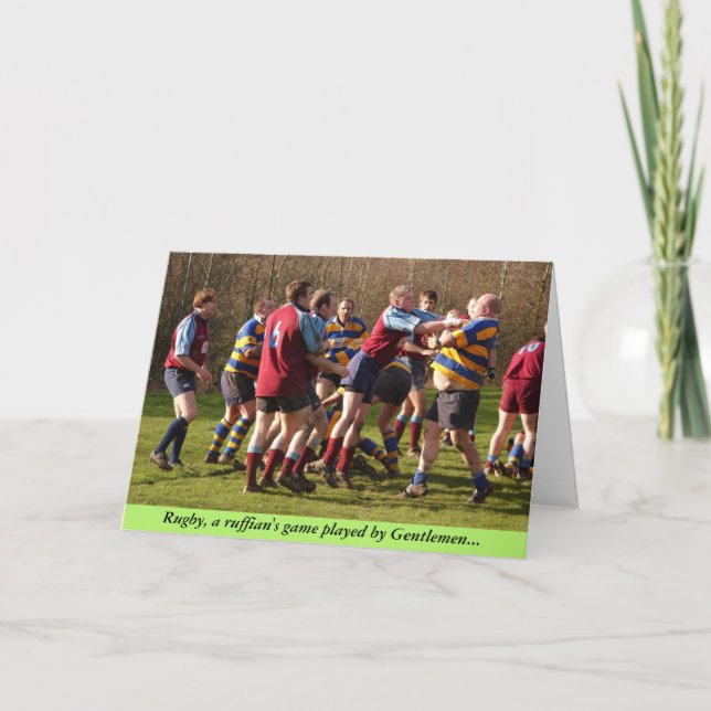Rugby Valentine Card (Front)