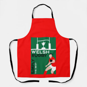 Rugby Wales Fan Art Apron