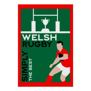 Rugby Wales Fan Art Poster