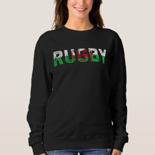 Rugby Wales  Welsh Pride Flag Sweatshirt