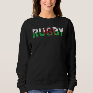 Rugby Wales Welsh Pride Flag Sweatshirt