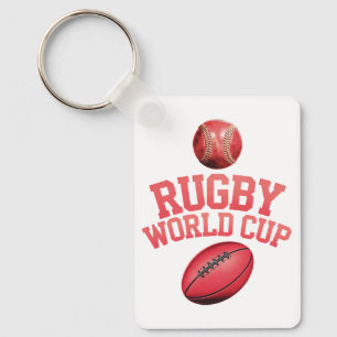 Rugby World Cup Logo with Incorrect Ball Placement Keychain