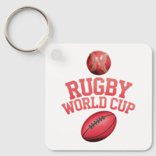 Rugby World Cup Logo with Incorrect Ball Placement Keychain