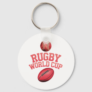 Rugby World Cup Logo with Incorrect Ball Placement Keychain