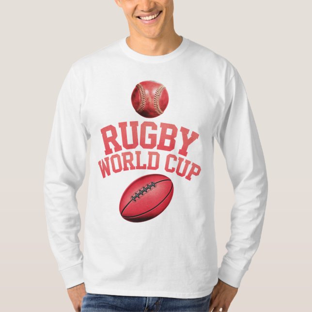 Rugby World Cup Logo with Incorrect Ball Placement T-Shirt (Front)