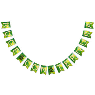 Ruge with Tenure, Baby Shower Safari Selva Backgro Bunting Flags