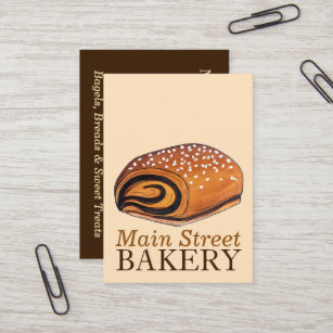 Rugelach Jewish Polish Crescent Roll Pastry Bakery Business Card