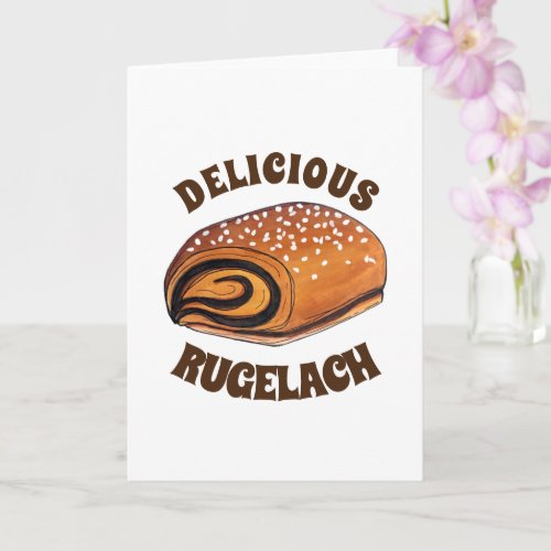 Rugelach Jewish Polish Crescent Roll Pastry Bakery Card