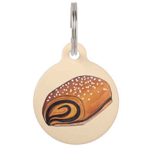 Rugelach Jewish Polish Crescent Roll Pastry Bakery Pet ID Tag