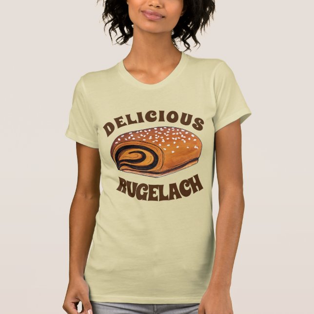 Rugelach Jewish Polish Crescent Roll Pastry Bakery T-Shirt (Front)
