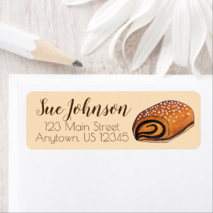 Rugelach Jewish Polish Crescent Roll Pastry Food Label