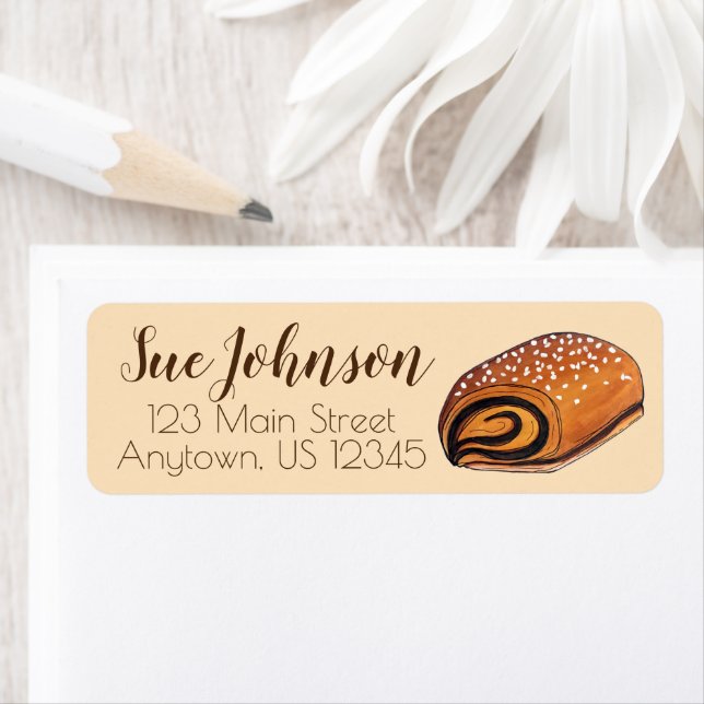 Rugelach Jewish Polish Crescent Roll Pastry Food Label (Insitu)