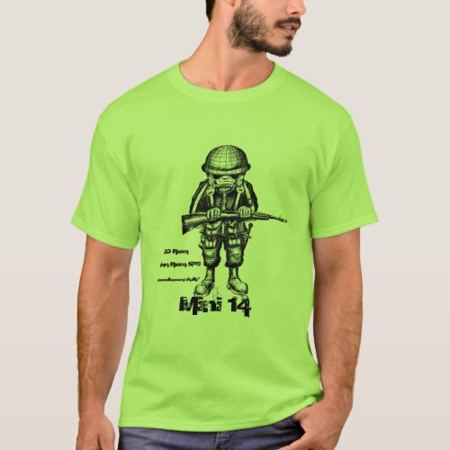 Ruger mini 14 cool military t_shirt design