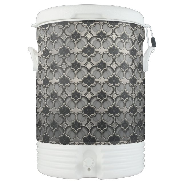 Rugged Abstract Igloo Beverage Cooler  (Front)