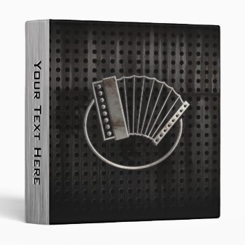 Rugged Accordion 3 Ring Binder by MusicPlanet at Zazzle