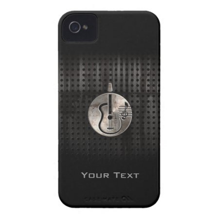 Rugged Acoustic Guitar Iphone 4 Case-mate Case