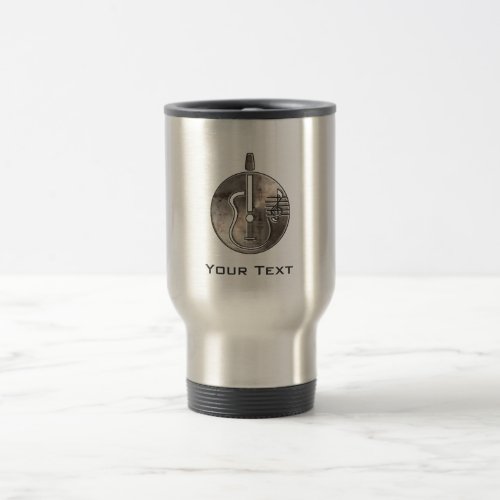 Rugged Acoustic Guitar Travel Mug