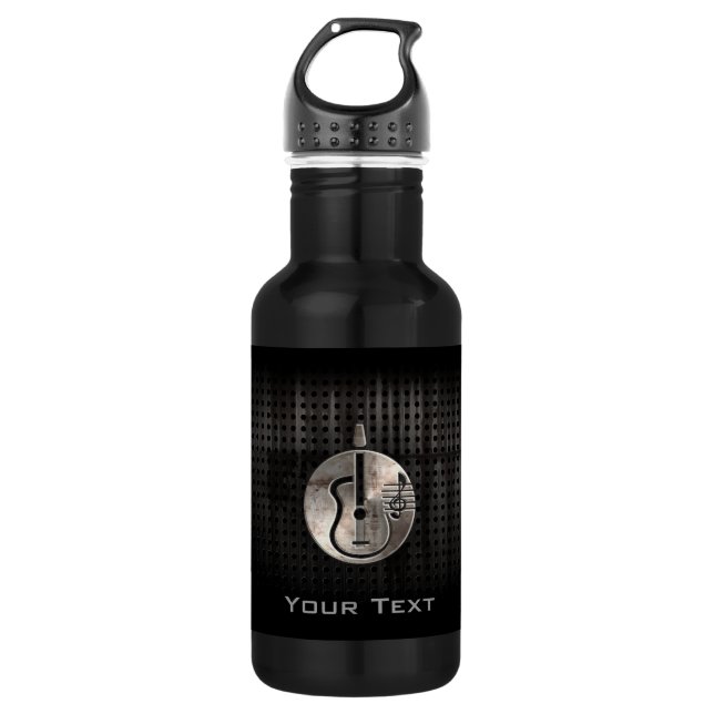 Rugged Acoustic Guitar Water Bottle (Front)
