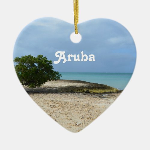 Rugged Aruba Ceramic Ornament