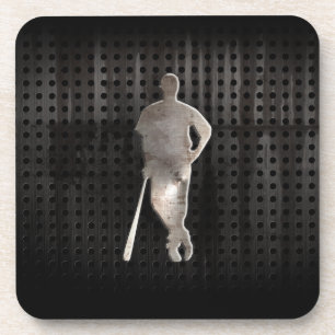 Rugged Baseball Beverage Coaster