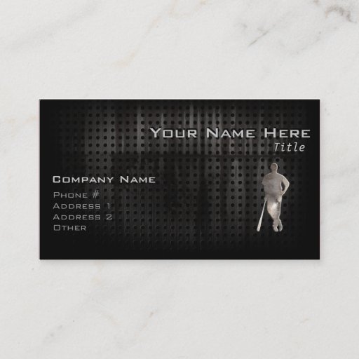 Customizable Rugged Baseball Business Cards