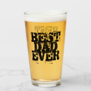 Rugged Best Dad Ever Glass