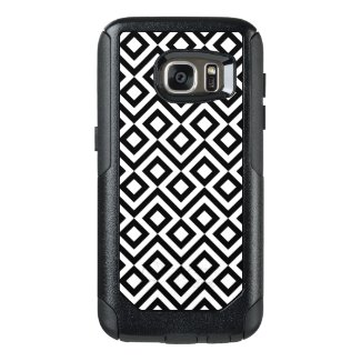 Rugged Black and White Meander Pattern OtterBox Samsung Galaxy S7 Case