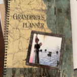 Rugged Blue Planks Planner Notebook<br><div class="desc">plans and notes</div>