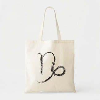 Rugged Capricorn Zodiac Design Tote Bag
