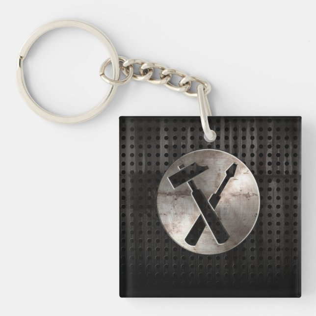 Rugged Carpenter Tools Keychain (Front)