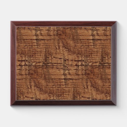 Rugged Chestnut Oak Wood Grain Look Award Plaque