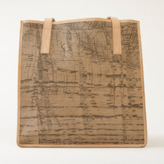 Rugged Chestnut Oak Wood Grain Look Tote