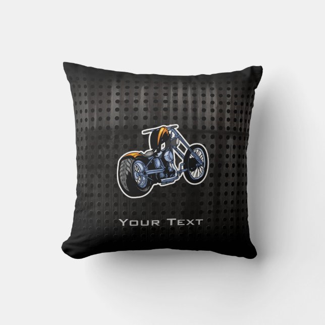 Rugged Chopper Throw Pillow (Front)