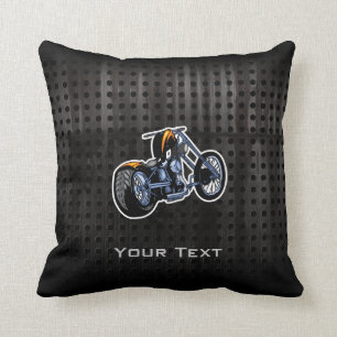 Rugged Chopper Throw Pillow
