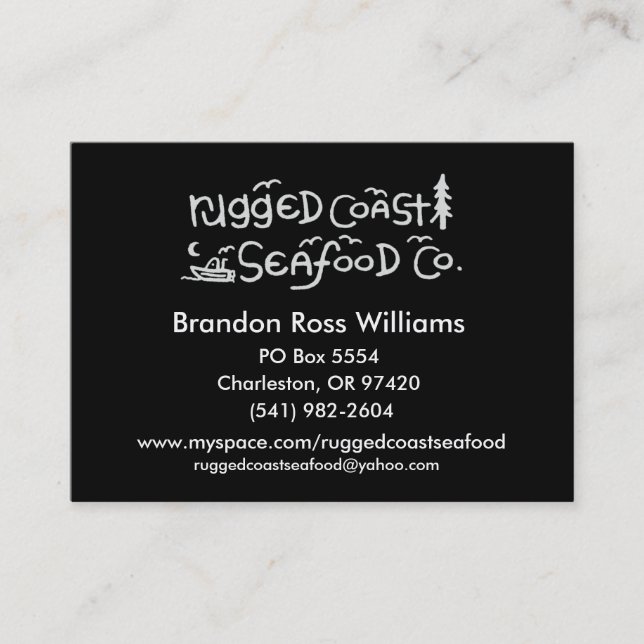 Rugged Coast Business Cards (Front)