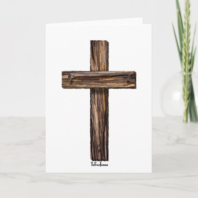Rugged Cross Holiday Card (Front)