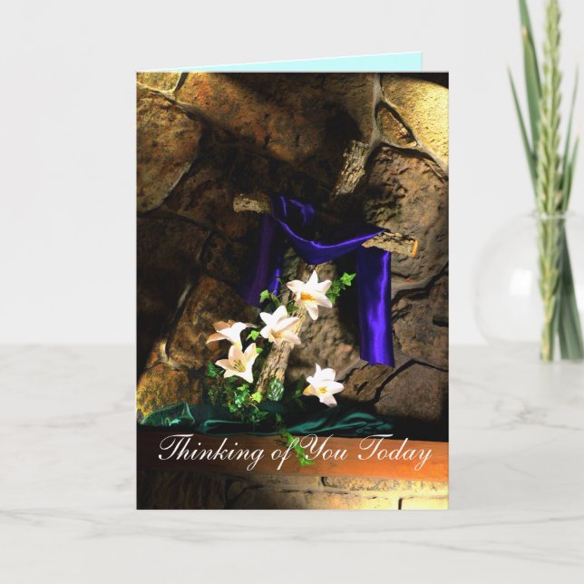 Rugged Cross Inspirational card- customize Card (Front)