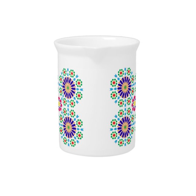 Rugged customizable porcelain window. beverage pitcher (Front)