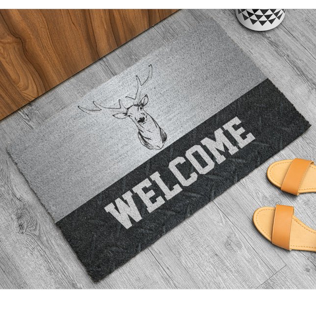 Rugged Deer Welcome Mat for Men (Creator Uploaded)