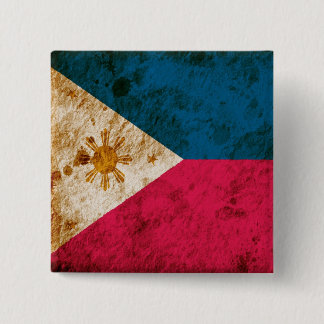 Rugged Filipino Flag Pinback Button