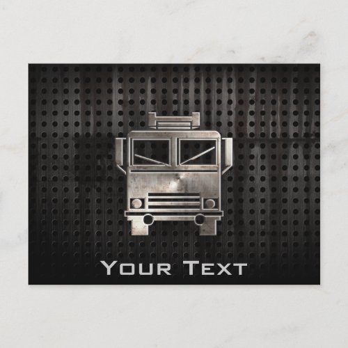 Rugged Fire Truck Postcard