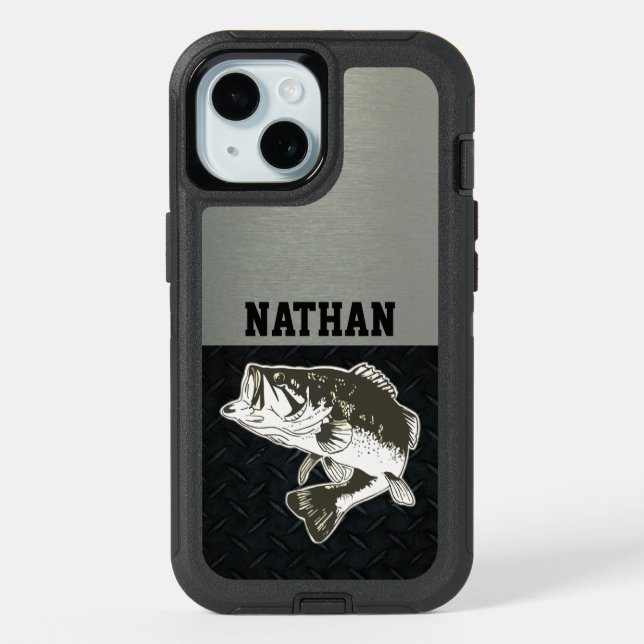 Rugged Fishing Largemouth Bass Phone Case (Back)