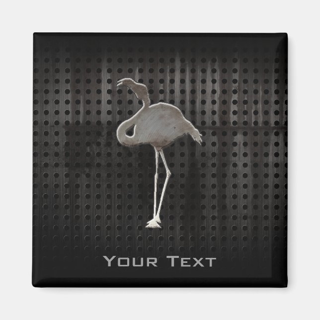 Rugged Flamingo Magnet (Front)