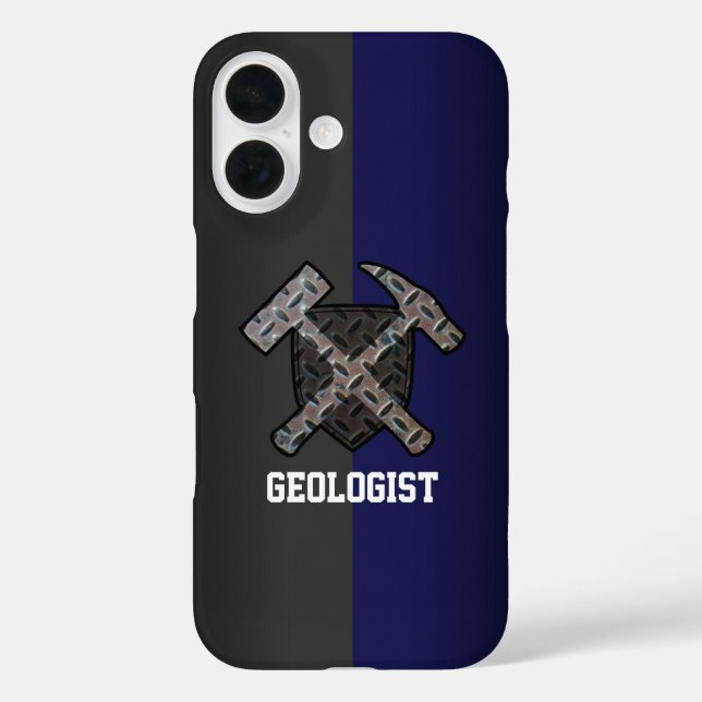 Rugged Geologist's Hammer Logo Case-Mate iPhone Case (Back)