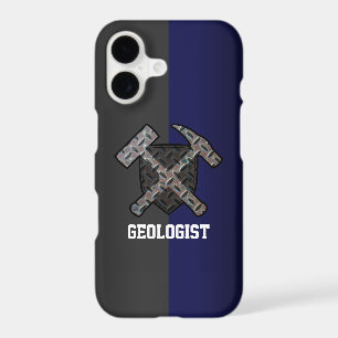 Rugged Geologist's Hammer Logo iPhone 17 Case
