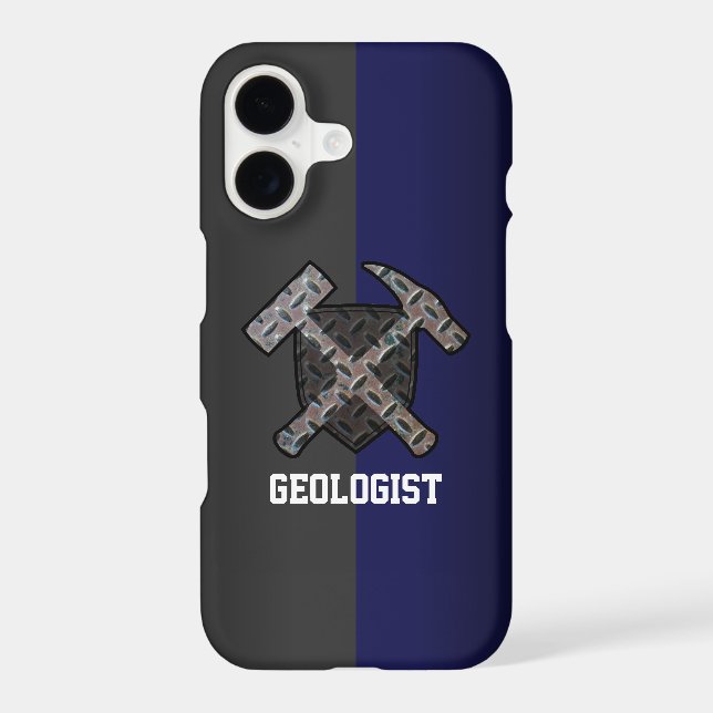 Rugged Geologist's Hammer Logo Case-Mate iPhone Case (Back)