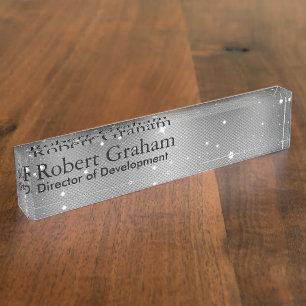 Rugged Gray Nameplate