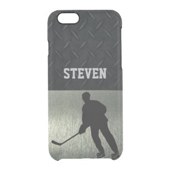 Rugged Hockey Sports Phone Case by NorthernPondHockey at Zazzle