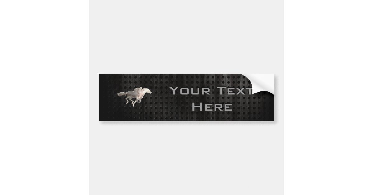 Rugged Horse Racing Bumper Sticker Zazzle